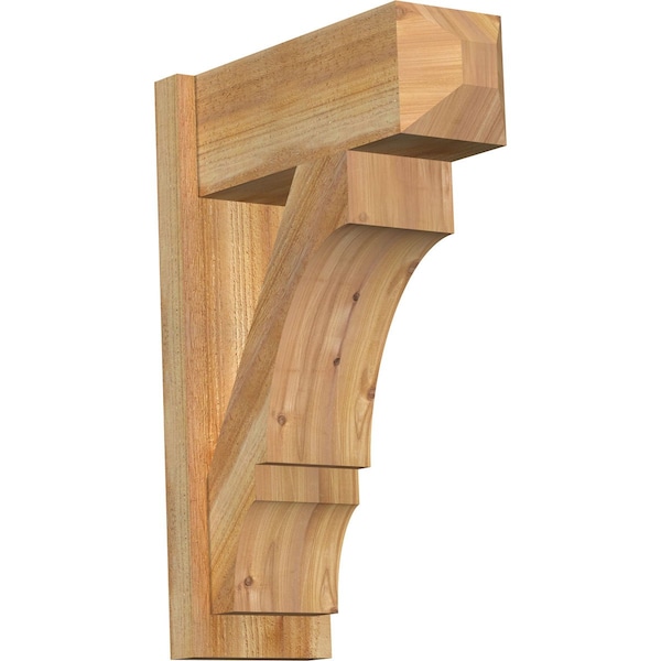 Ekena Millwork Balboa Rough Sawn Craftsman Outlooker, Western Red Cedar, 8"W x 20"D x 28"H OUT08X20X28BOA04RWR - main